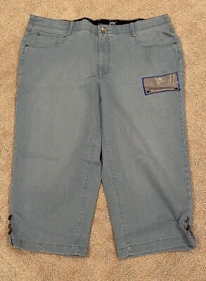 Pantalones de mezclilla JMS Just My Size Plus para mujer talla 22W capri recortados promedio tiro perfecto Foto 1 de 4