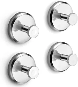 Suction cup hook, can hang up to 15 pounds - waterproof and rust proof (4 packs) - Picture 1 of 7