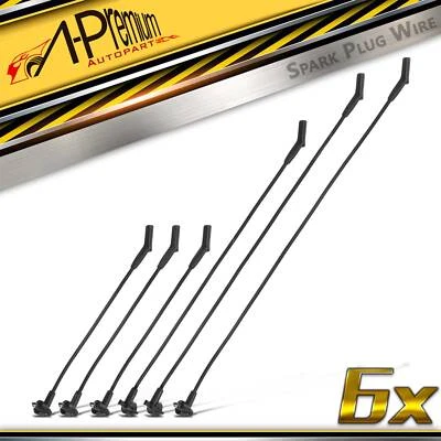 6 件装火花塞电线套装适用于福特探险者 1991 - 1996 Ranger 马自达 B4000 V6 4.0L — 第 1/4 张图片