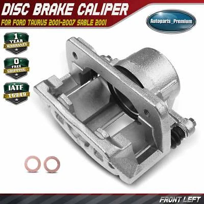 Pinza de freno de disco con soporte para Ford Sable Taurus Lincoln Mercury delantera izquierda Foto 1 de 4