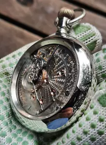 1905 HAMILTON 946 pocket watch, 23 jewels, 18s display back Case (WATCH VIDEO) - Picture 1 of 11