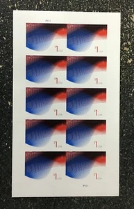 USA2015 #4953 $1.00 Patriotic Waves - Sheet of 10 Mint - Picture 1 of 2