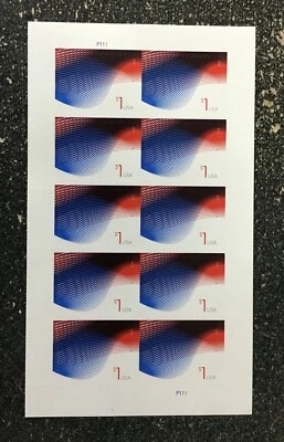 USA2015 #4953 $1.00 Patriotic Waves - Sheet of 10  Mint - Image 1 of 2