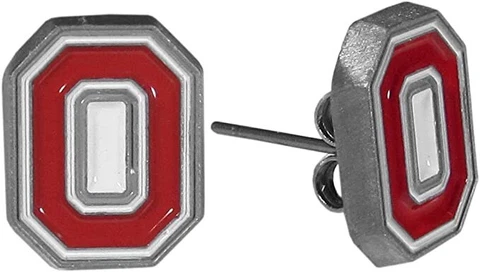 Ohio State Buckeyes Team Post Stud Earrings Cover