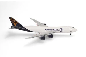 New! Herpa 537506 Kuehne + Nagel Boeing 747-8F, reg. N862GT - 1:500 diecast - Picture 1 of 5