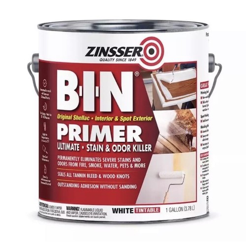 Zinsser B-I-N White Shellac-Based Primer and Sealer 1 gal, Free ...