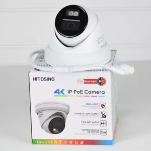Hitosino 8MP ColorVu Audio&Alarm HS-CUT68G2-LIA/SL 4K Dual Light POE IP Camera - Picture 1 of 13