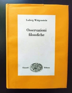 WITTGENSTEIN Ludwig-Osservazioni filosofiche-Einaudi-1976 - Foto 1 di 3