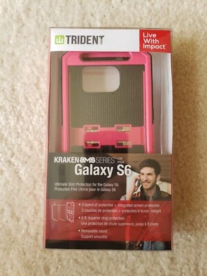 TRIDENT KN-SSGXS6-PK000 Samsung Galaxy S6/S 6 Kraken A.M.S. Series Case (Pink) - Image 1 of 2