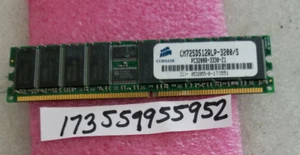 512MB DDR PC DDR1 PC3200R DDR-400 400 184PIN ECC-REG RDIMM 32X8 DUAL RANK - Picture 1 of 1