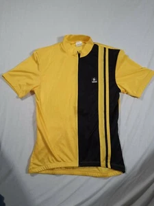 Sugoi Cycling Jersey Size Small Bright Reflective Yellow and Black - Picture 1 of 6