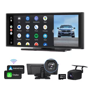 CAM+ Portable 10inch 4K IPS Touch Screen Car Stereo CarPlay Android Auto Sat Nav - Picture 1 of 17
