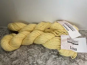 Cascade Luna Peru Yarn 100% Cotton - 2 Skeins Yellow 724 - Picture 1 of 2