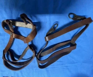 Aust Army WW2 Water Bottle Carrier x 2 Leather unused marked JE Maher (obsolete) - Picture 1 of 4