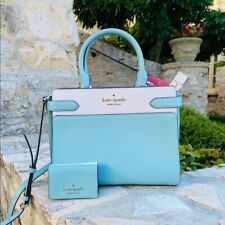 NWT KATE SPADE STACI COLORBLOCK  MD SATCHEL BAG LEATHER/WALLET OPTIONS POOLSD
