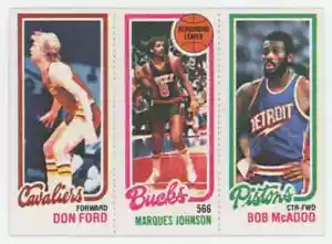 1980-81 Topps Don Ford - Marques Johnson - Bob Mcadoo - Imagen 1 de 2