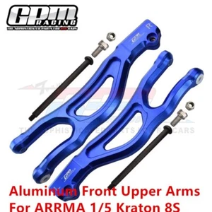 GPM Aluminum Front Upper Arms For ARRMA 1/5 Kraton 8S ARA330561 RC Parts US - Picture 1 of 11