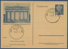 DDR 1950 Wilh. Pieck Bildpostkarte Brandenburger Tor P 47/01 gestempelt (X40946)