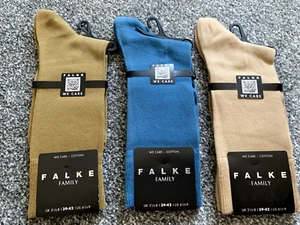 Falke Family Mens Socks Size 5.5 - 8 in Various Colours - Picture 1 of 8