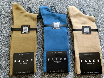 Falke Family Mens Socks Size 5.5 - 8 in Various Colours