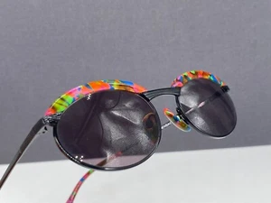 Eschenbach occhiali da sole donna rotondi ovali multicolore anni 90 vintage - Foto 1 di 12