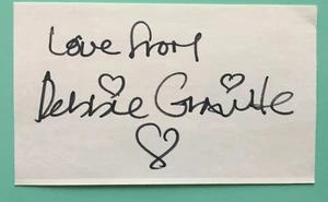 Debbie Gravitte  Signed  Index Card  3”X5” Tony Winner  Jerome Robbins' Broadway - Picture 1 of 1