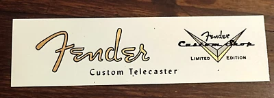 FENDER TELECASTER CUSTOM HEADSTOCK CUSTOM SHOP / LOGO TELECASTER CUSTOM SHOP