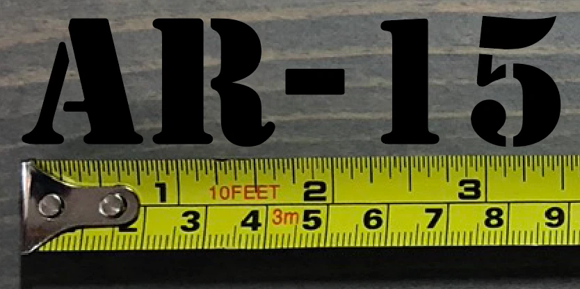 AR15 Sticker Decal 3.5" AR-15 Rifle Ammo Can Box Label Ammunition Case Black - Image 1 of 1