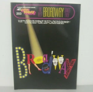 E-Z Play Today The Best Broadway Songs Ever 203 74 Songs Sheet Music - Imagen 1 de 11