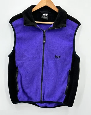 Chaleco Helly Hansen para mujer polar cremallera completa púrpura-negro bolsillos con cremallera talla M Foto 1 de 4