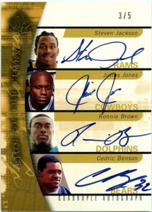 JACKSON JONES BROWN BENSON 2005 SP AUTHENTIC SIGN OF THE TIMES AUTO ROOKIE 3/5 - Picture 1 of 2