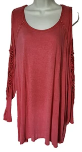 Camisa Love Fire rosa para mujer talla 2X nueva con etiquetas - Imagen 1 de 4