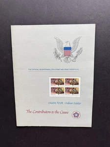 1976 American Bicentennial Stamp Portfolio (B) +Contribution to the Cause #1560 - Picture 1 of 5