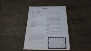 Reisender RPG Charakter Aufzeichnung Blätter Block leere Formulare Heft Hex Karte TTRPG - Bild 1 von 6