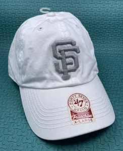 San Francisco Giants White & Gray '47 Brand Franchise Fitted Hat X-Large - New - Picture 1 of 10
