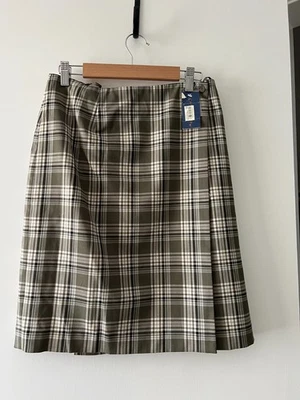 Falda envolvente a cuadros Charter Club talla 8 nueva con etiquetas estilo preppy otoño forrada de inspiración vintage Foto 1 de 4