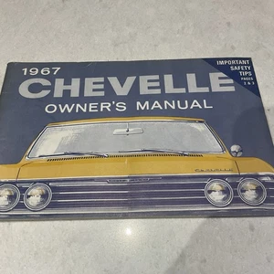 Chevrolet Chevelle 1967 manual del propietario original General Motors primera edición libro - Imagen 1 de 4