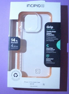 Incipio Grip Case for iPhone 13 Pro - Pink/Clear - Picture 1 of 2