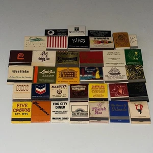 Vintage Misc lot of THIRTY FIVE (35) pre-owned California matchbooks Castillo's - Picture 1 of 7
