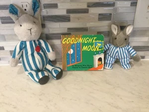 GOODNIGHT MOON BEANBAG PAJAMA BUNNY 13 INCH PLUSH WITH BOOK - Picture 1 of 24