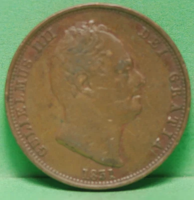 Great Britain, 1831, Penny, KM706, Very Fine, 7-4 - Image 1 of 2