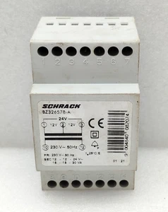 Transformador aislante de seguridad a prueba de fallos Schrack BZ326578-A 3 DIN nuevo envío rápido - Imagen 1 de 6