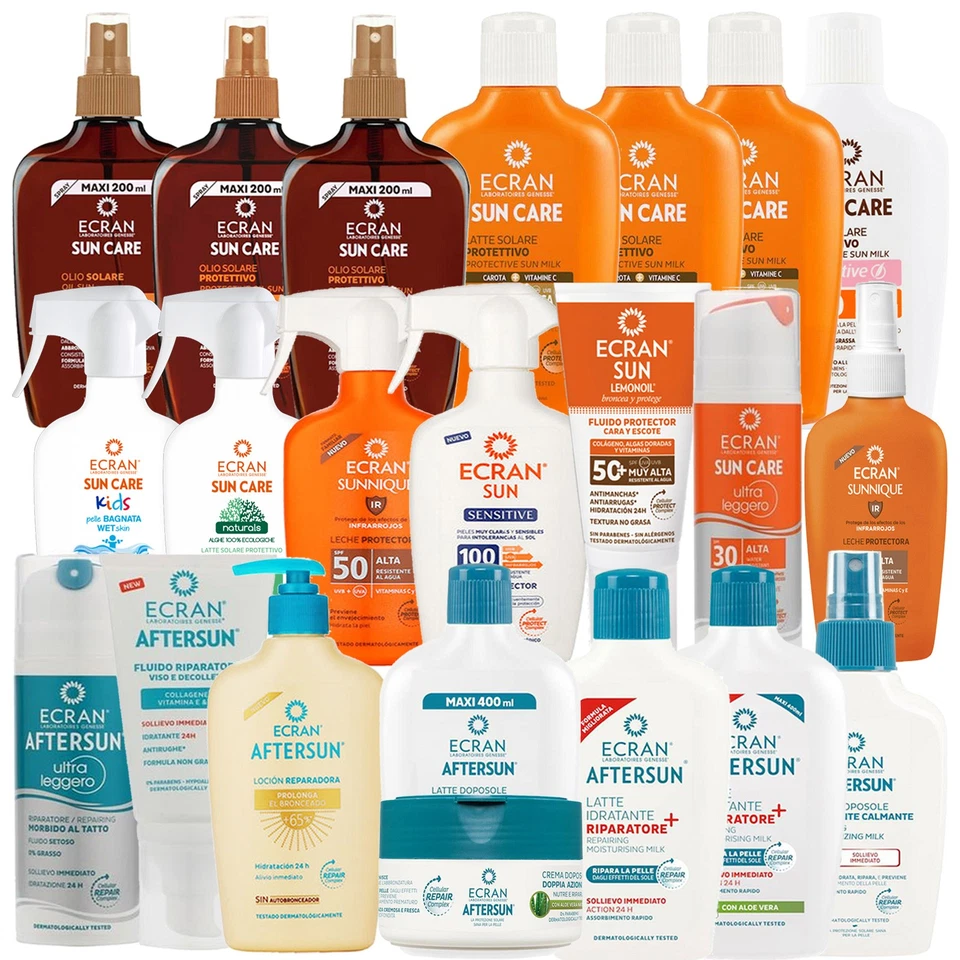 Ecran Sun Care / Aftersun Full Product Range Sunblock Skin Lotion All Protection - Image 1 of 1