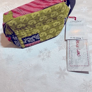 "Preciosa bolsa de maquillaje Sari Bari Cometic con cremallera alrededor de 8"" nueva con etiquetas" - Imagen 1 de 6