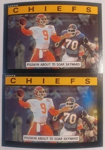 1985 TOPPS #269 KANSAS CITY CHIEFS BILL KENNEY [2] WILBUR MARSHALL NM/MT 06171 - Picture 1 of 5