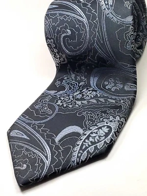 Corbata para hombre SEAN JOHN hilada mezcla de seda 61" de largo negra azul plata gris cachemira NUEVA Foto 1 de 4