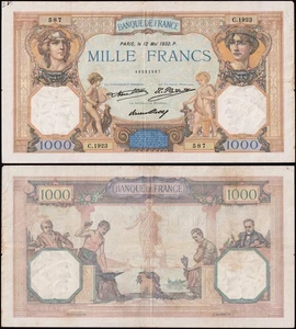 FRANKREICH - France 1000 Francs 1932 Sehr guter Zustand - Bild 1 von 1