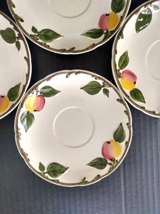 Vintage Villeroy & Boch The Delicious Apple 6" Saucers Plate Dish - set of 4 - Picture 1 of 11
