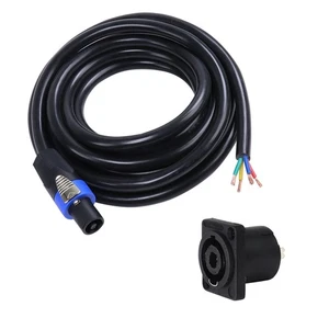 12 Gauge 10 FEET 4 Core Speakon to Bare Cable NL4FC CHUCHERO BOX Wire Twist Lock - Picture 1 of 12