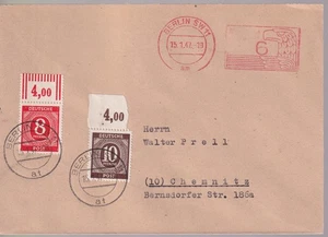 Gem.Ausgaben, Mi. 917/18 + 6 Rpf. PFS, Berlin SW 11, 15.1.47, gepr. Schlegel - Bild 1 von 5